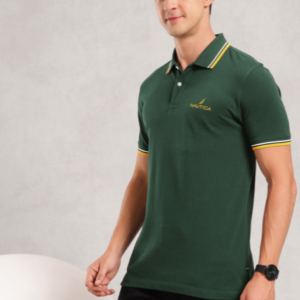 Polo Collar Pure Cotton T-shirt