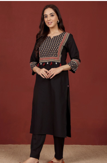 Women Block Print Kurta